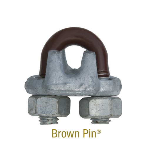 Wire Rope Clips Brown Pin® (drop-forged, hot dip galvanized)