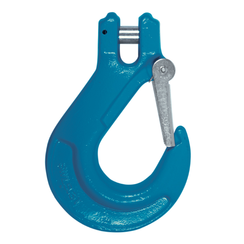 Clevis Sling Hooks with latch* (Gr. 100 - Alloy steel, quenched and tempered)