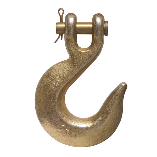 Clevis Slip Hooks (Gr. 70, gold chromate, forged alloy steel quenched and tempered)