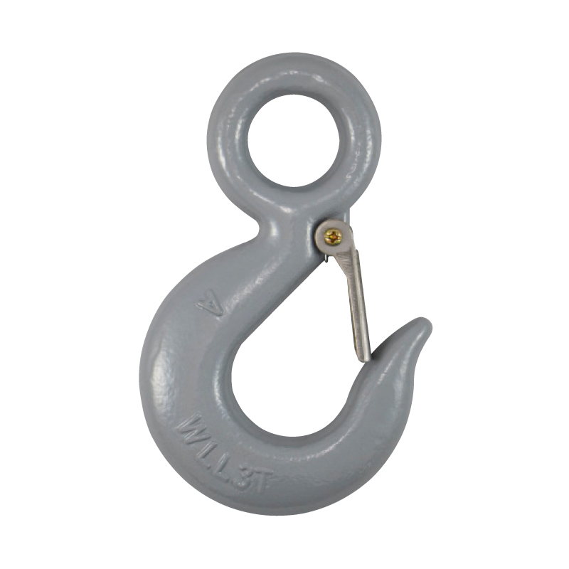 Eye Hooks with latch (carbon, forged carbon steel, quenched and tempered.)