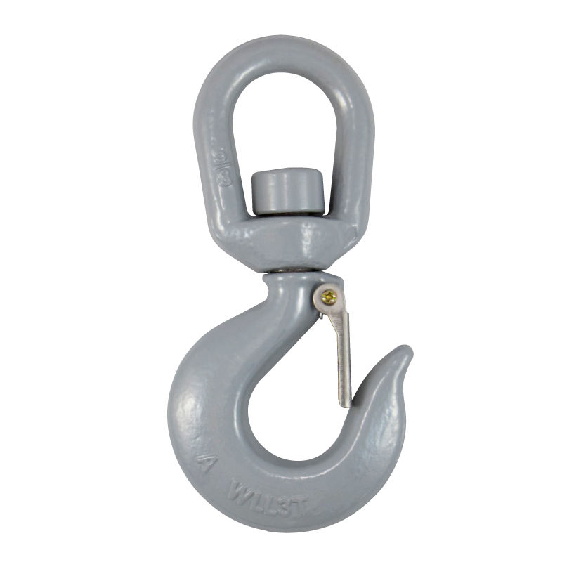 Swivel Hooks with latch (carbon, forged carbon steel, quenched and tempered)