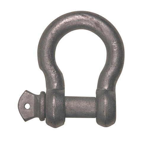 Screw Pin Anchor Shackles, non-rated, commercial (hot dip galvanized)