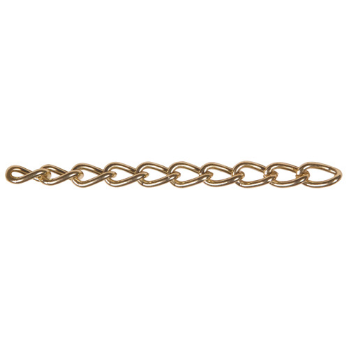 33' Brass Plated 25# Load Capacity #250 Hobby Craft Twist Chain 0712517 
